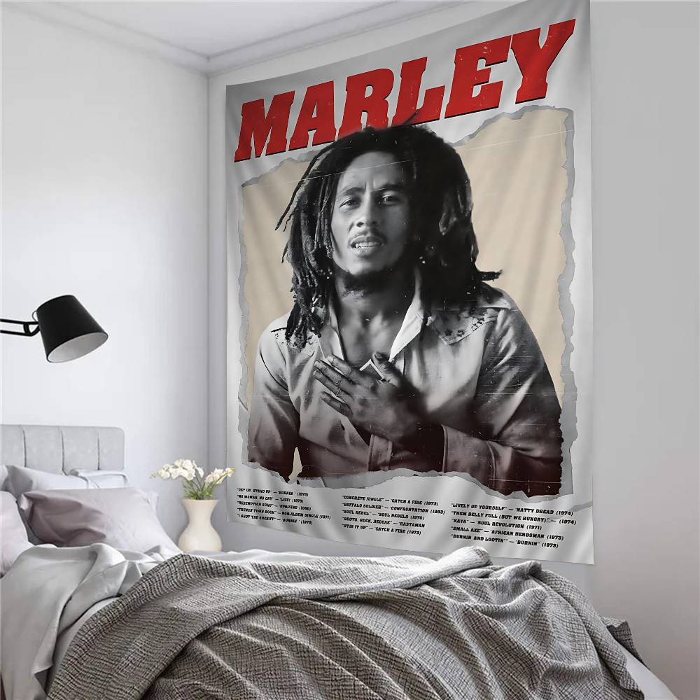 Science Bob - Cantante Vintage B-bob M-marley Arazzo Stampa