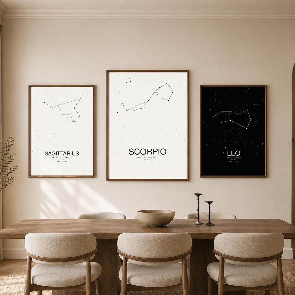 Poster Grafico Minimalista del - Star Map Poster recensione e prezzo