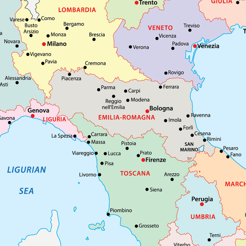 42 * 59 cm nella mappa politic - Star Map Poster recensione e prezzo